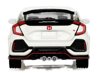 2018 Honda Civic Type R FK8 Championship White with Custom Wheels and Carbon Hood Tokyo Torque Series 10 GreenLight 1:64 – GL235110-F