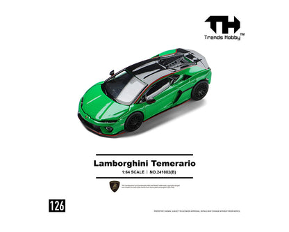 (PRE-ORDER 2026) Trends Hobby 1/64-Lamborghini Temerario – Green  241082-B