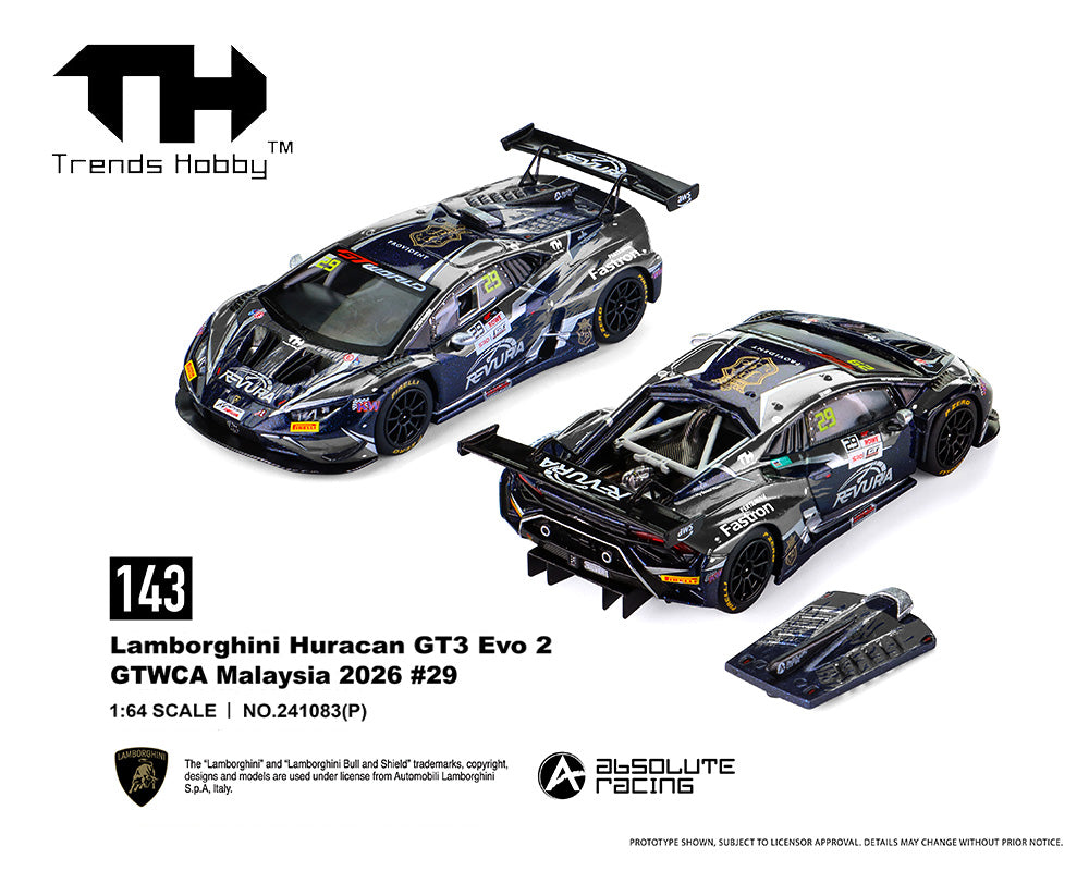 (PRE-ORDER 2026) Lamborghini Huracan GT3 EVO GTWCA Malaysia 