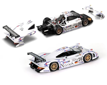 (PRE-ORDER 2026) Trends Hobby 1/64-Porsche 911 GT1 Mobil 1 Le Mans 1998 (241085-B)