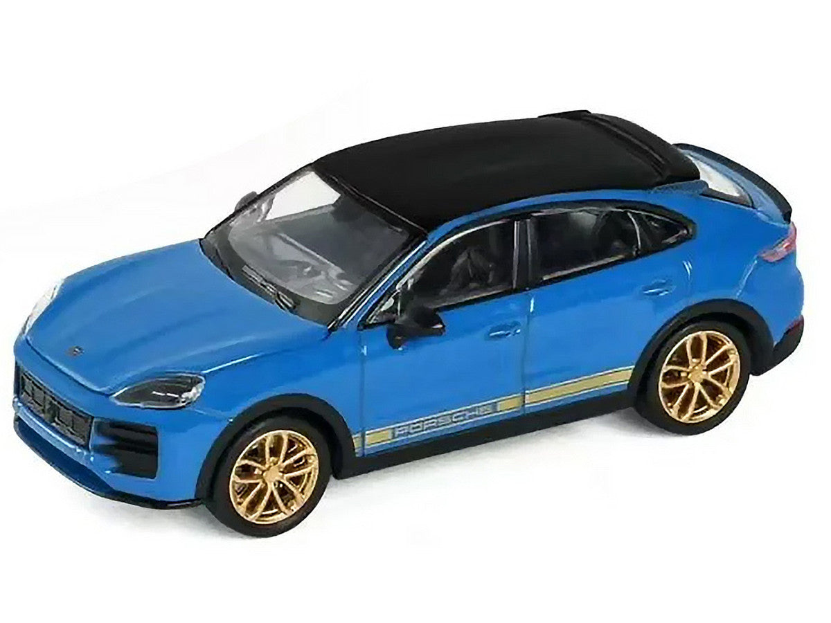 Trends Hobby 1/64-Porsche Cayenne Turbo GT Bblue 241090C