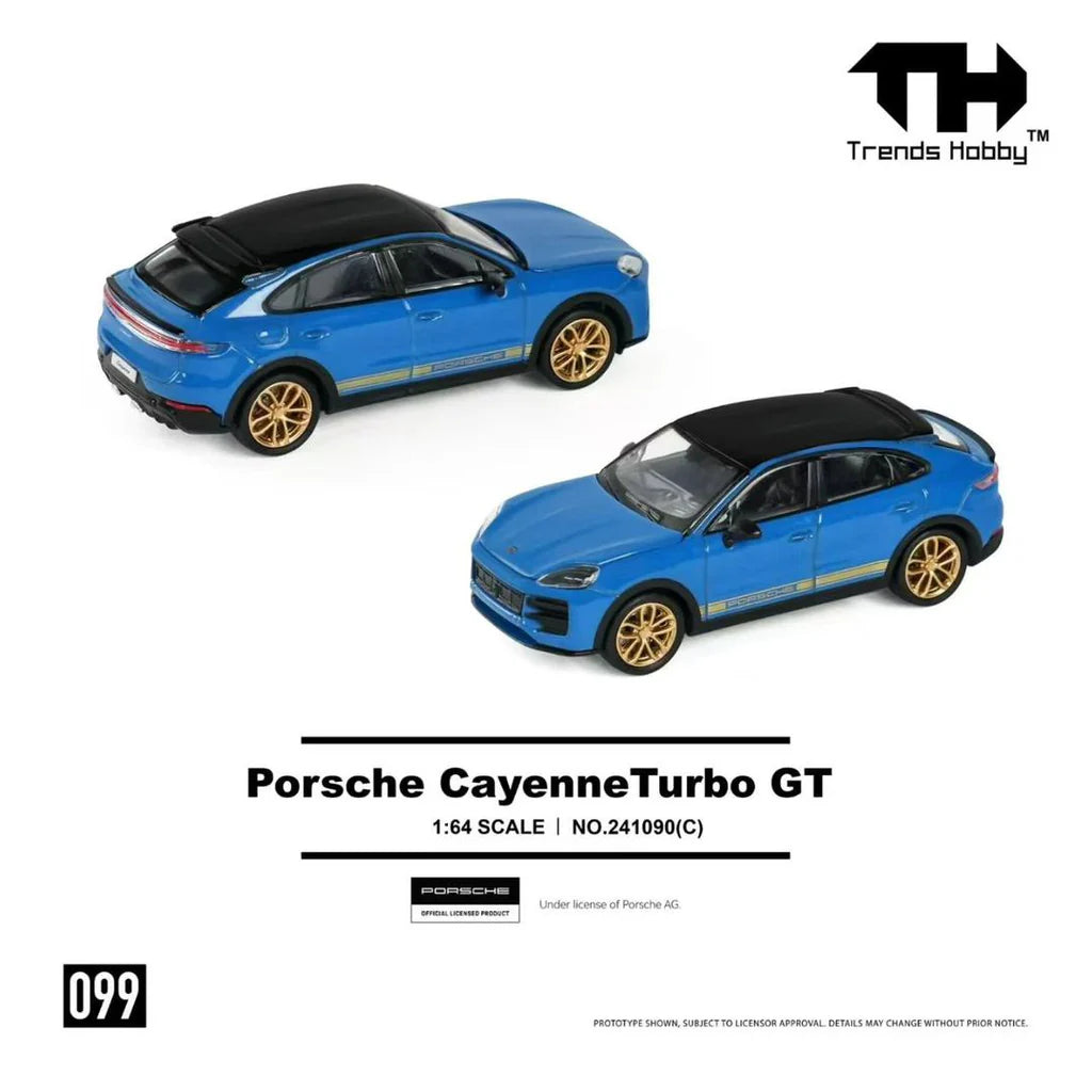 Trends Hobby 1/64-Porsche Cayenne Turbo GT Bblue 241090C
