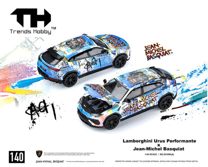 (PRE-ORDER 2026) Lamborghini Urus Performante x Jean-Michel Basquiat blanc mat - Trends Hobby 1:64 - 241094-A