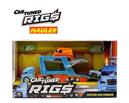 CarTuned 1:64 Container Rigs Hauler Series 2 – Transporteur ouvert avec 2 véhicules – 253402