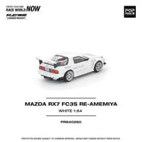 POPRACE 1/64 - MAZDA RX7 FC3S RE-AMEMIYA WHITE PR640260