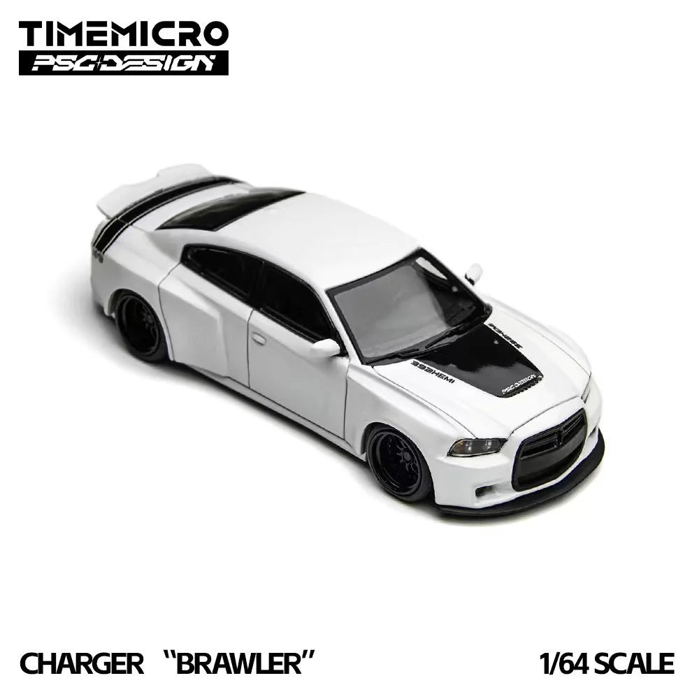 Charger « Brawler » blanche TimeMicro × PSC Design 1:64 TM648205