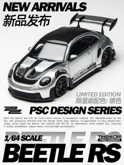 Volkswagen Beetle RS PSC Design Silver 1:64 – Time Micro Model TM647902