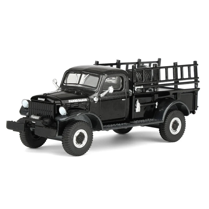 GreenLight 1:64 1946 Dodge Power Wagon Fire Truck Black – Black Bandit Series 30 – GL28170-C