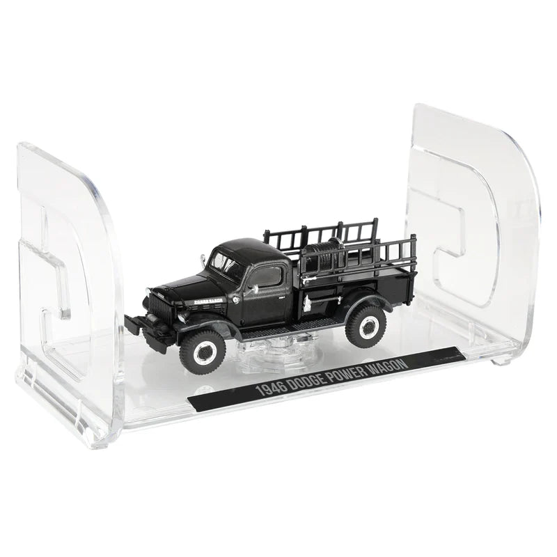 GreenLight 1:64 1946 Dodge Power Wagon Fire Truck Black – Black Bandit Series 30 – GL28170-C