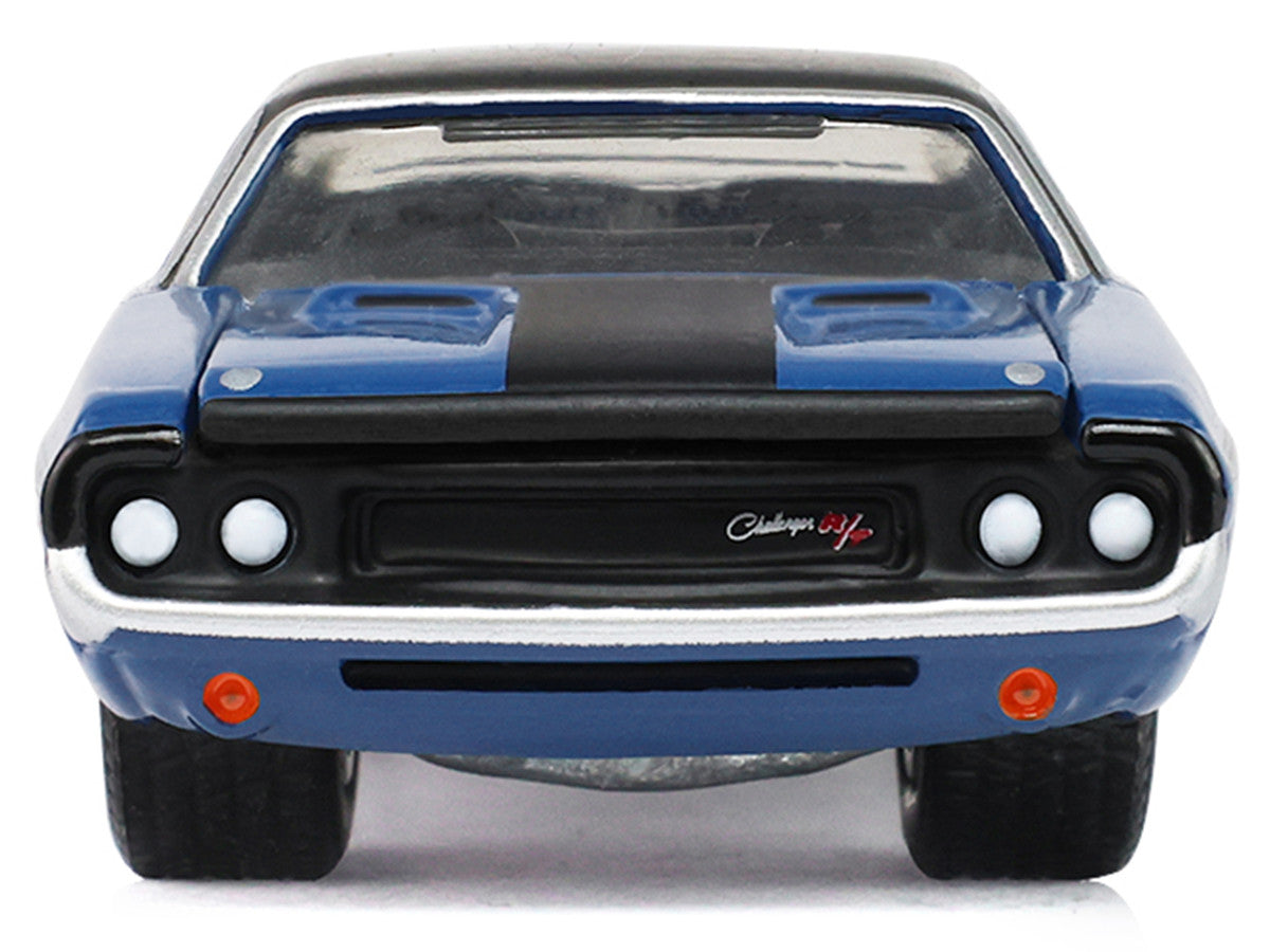 Dodge Challenger 1970 bleu avec toit noir America 250 Edition Anniversary Collection Series 18 GreenLight 1:64 – GL28180-A