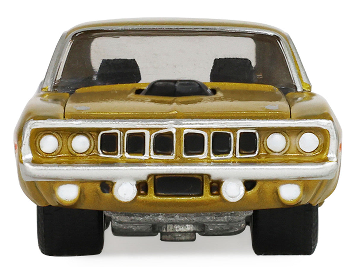 Plymouth Hemi ’Cuda 1971 or métallisé avec accents noirs America 250 Edition Anniversary Collection Series 18 GreenLight 1:64 – GL28180-D