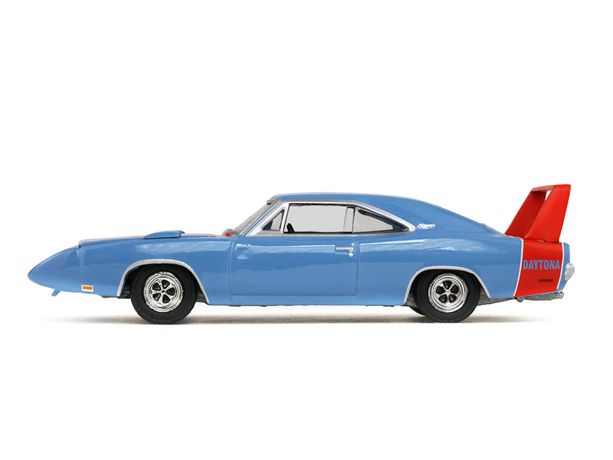 Dodge Charger Daytona 1969 bleu avec bandes rouges America 250 Edition Anniversary Collection Series 18 GreenLight 1:64 – GL28180-F