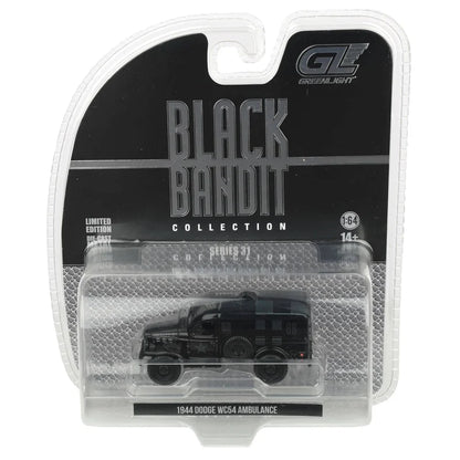 GreenLight 1:64 Dodge WC54 Ambulance Noir – Black Bandit Series 31 – GL28190-C