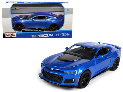 Chevrolet Camaro ZL1 2017 Bleu Métallisé – Maisto 1:24 (31512/blue-maisto)