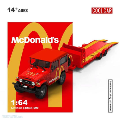 CoolCar 1:64- Toyota FJ40 &amp; Trailer McDonald&