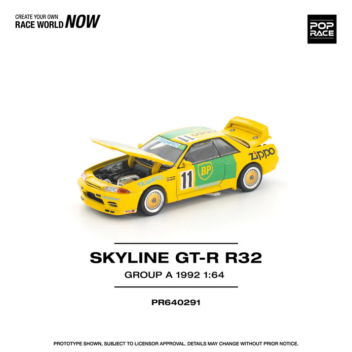 (PRE-ORDER 2026) POPRACE 1:64 Nissan GT-R R32 Group A 1992 PR640291