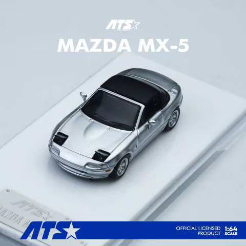 ATS MODELS 1/64- Mazda MX-5 - Silver ATS880103
