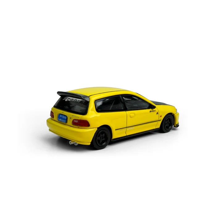 MODELMODEL 1:64 Honda Civic EG6 Spoon Yellow/Blue Paper Box MM64-EG6-001