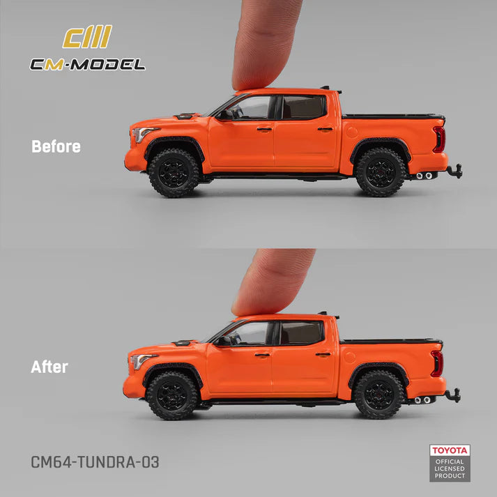 (PRE-ORDER 2026) Toyota Tundra TRD orange – CM Model 1:64 CM64-Tundra-03