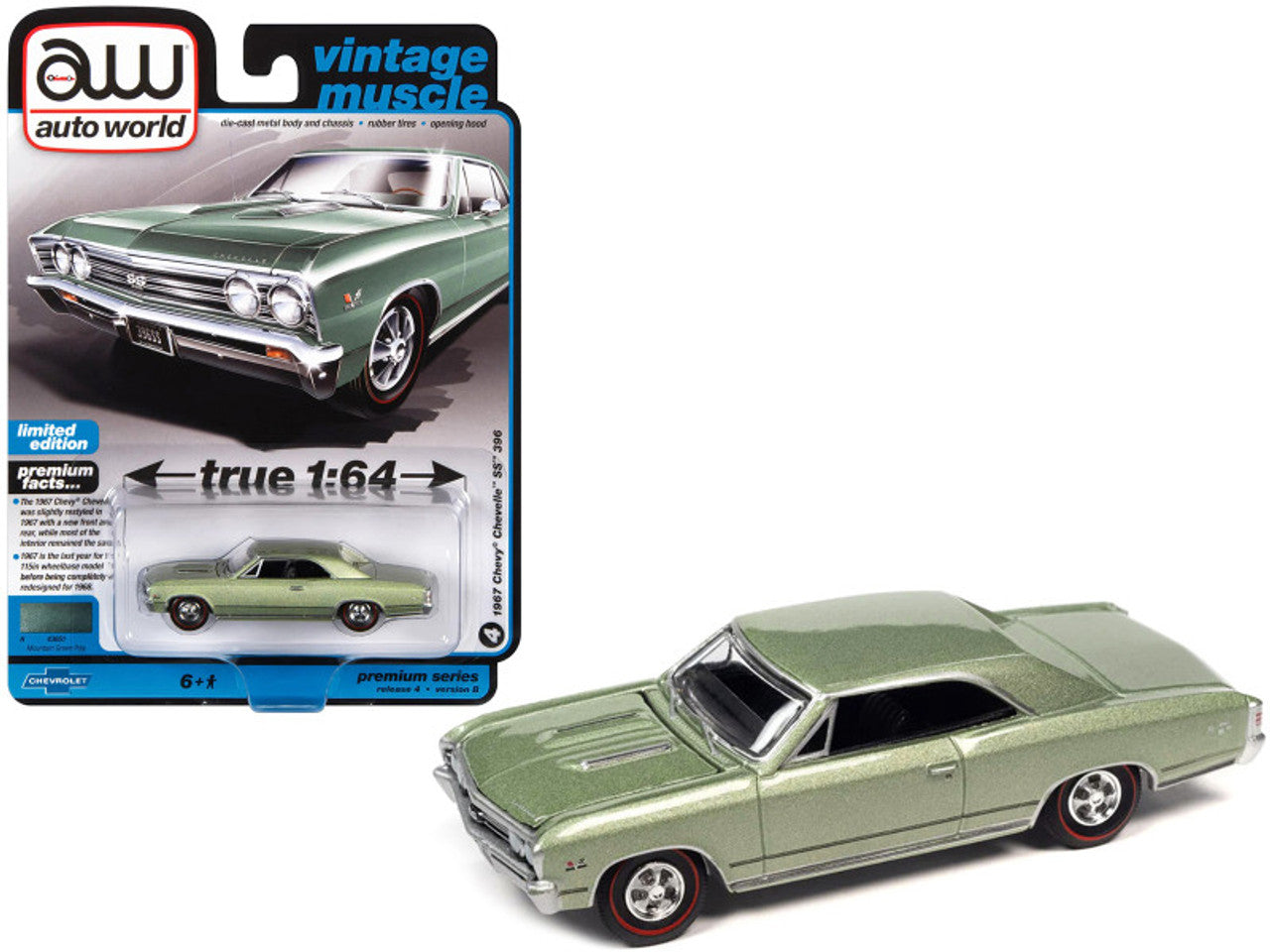 1967 Chevrolet Chevelle SS 396 (Mountain Green Poly) 1/64