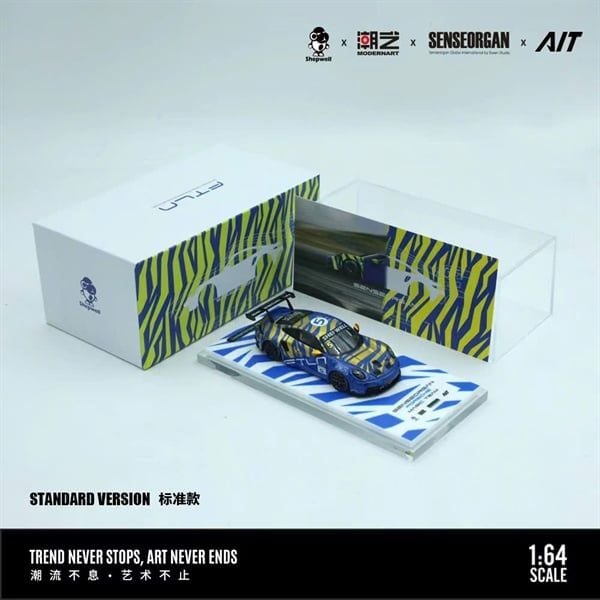 ModernArt 1:64- Porsche 911 CUP (Blue-Gold) Thorn 