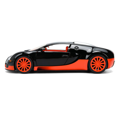 Jada 1:24 2011 Bugatti Veyron – Black/Orange – Hyper-Spec – JD37642