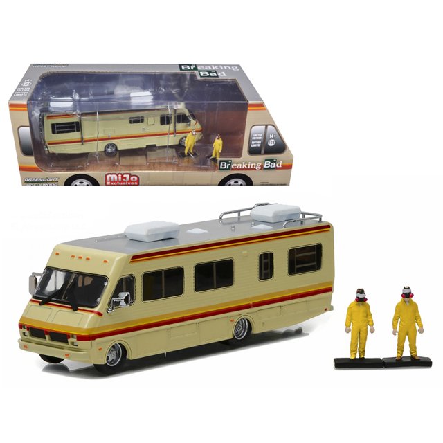 1986 FLEETWOOD BOUNDER RV BREAKING BAD DIORAMA &amp; 2 FIGURES 1/64 CHASE VERSION