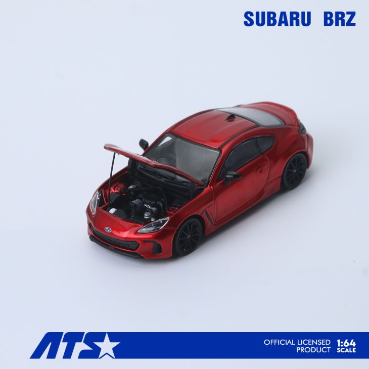 Subaru BRZ rouge métallisé ATS Model 1:64 ATS880403