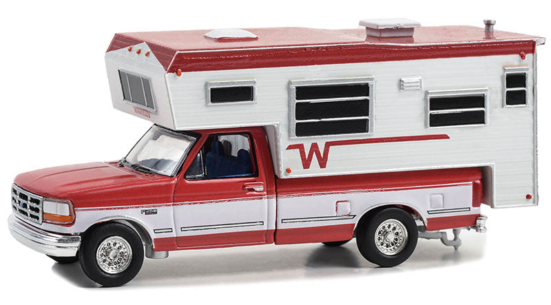 1995 Ford F-250 Long Bed Pickup with Winnebago Slide-In Camper
