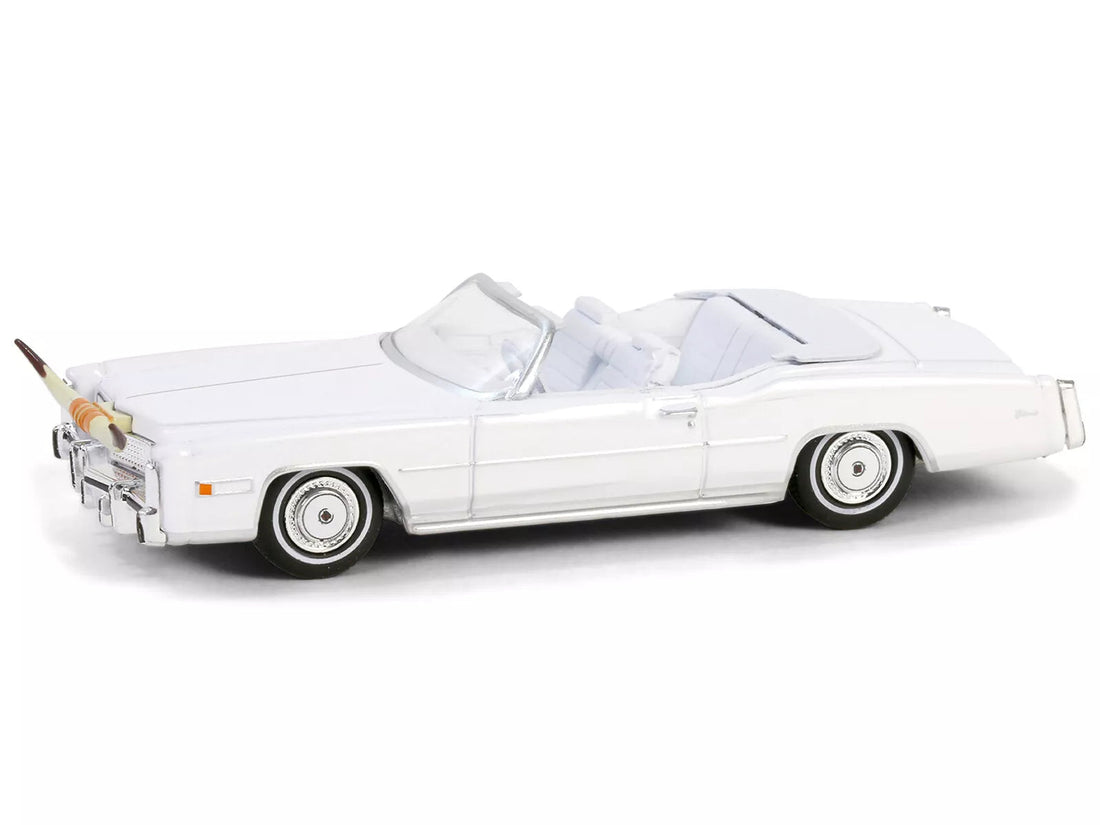 1976 Cadillac Eldorado Convertible White with Bull Horns Hood Ornament (Hobby Exclusive) (2 par client-2 per client)
