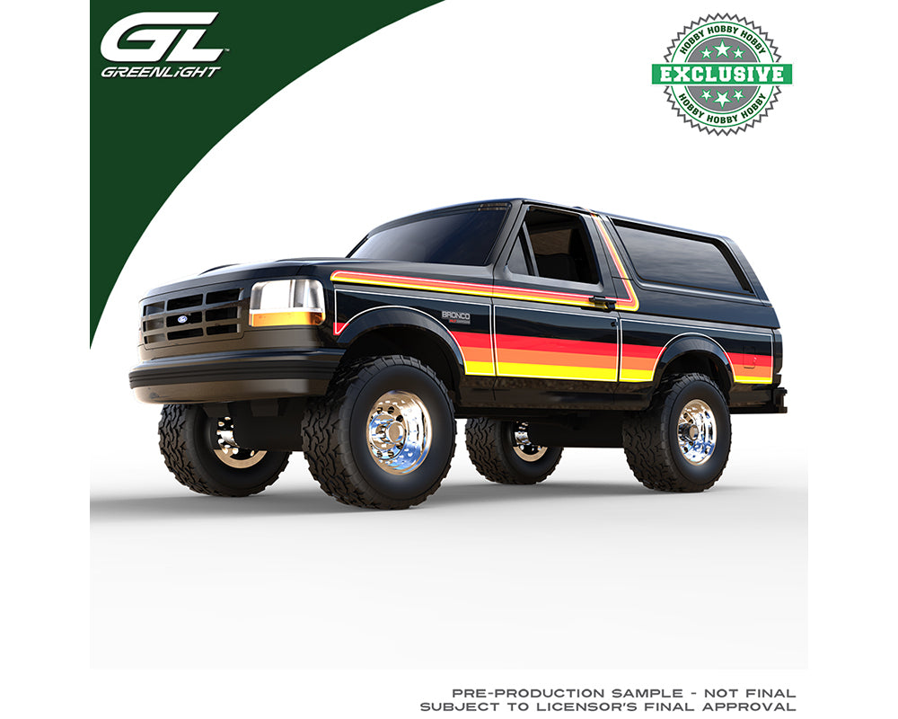  1996 Ford Bronco XLT – Black w/ Sunset Stripes GL30624