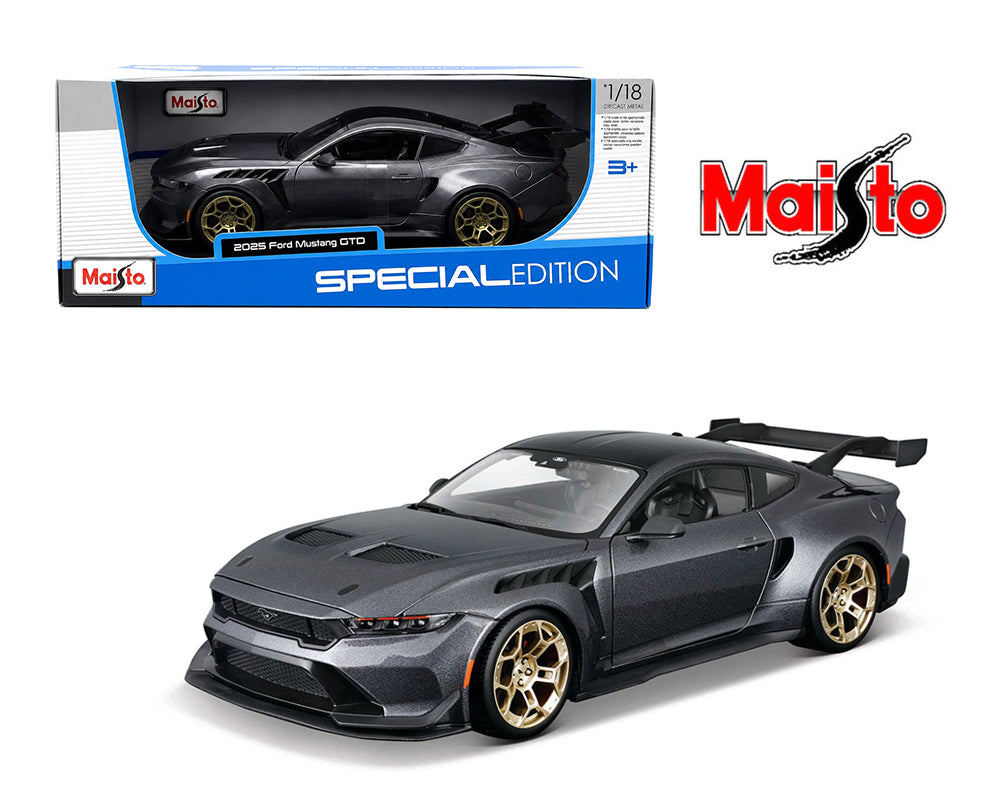Maisto 1:18 Ford Mustang GTD 2025 – Gris mat – Special Edition – 31468GRY