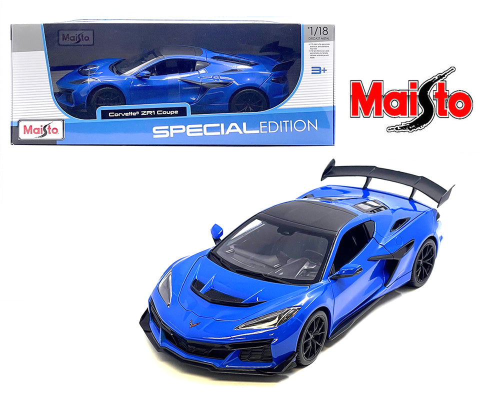 Maisto 1:18 Chevrolet Corvette ZR1 Coupe – Blue – Special Edition – 31475BL