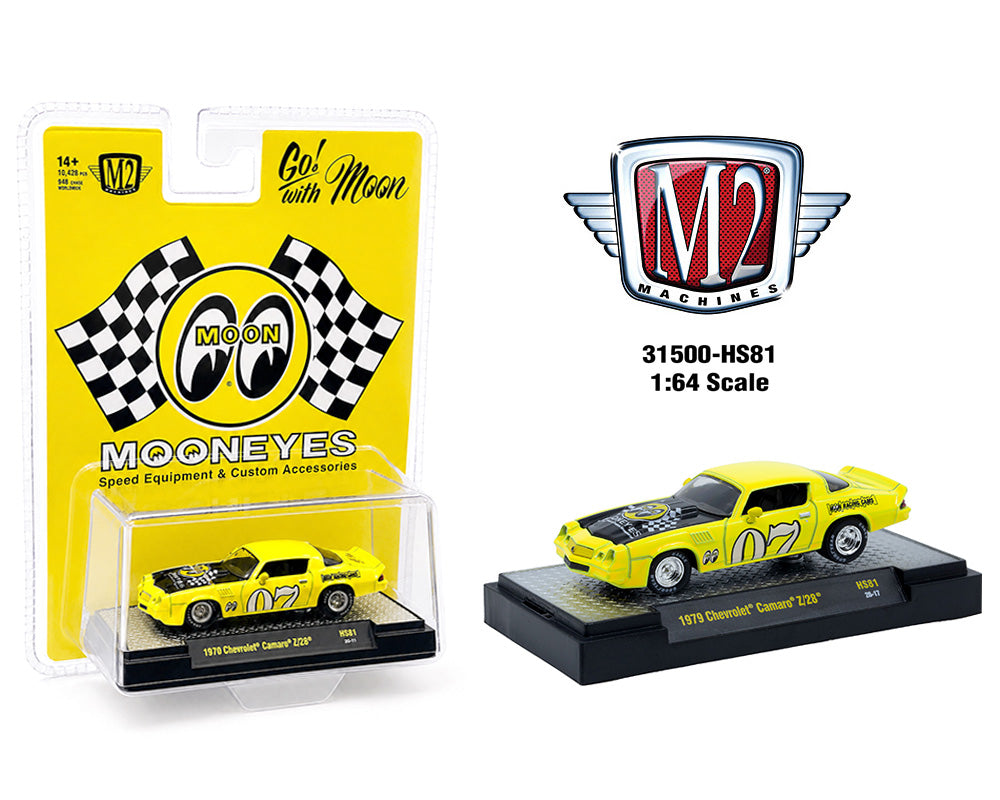 M2 Machines 1:64 1979 Chevrolet Camaro Z28 Mooneyes Speed Equipment 31500-HS81