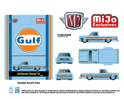 M2 Machines-1978 Chevrolet Silverado 30 Custom-Gulf 31500-MJS86