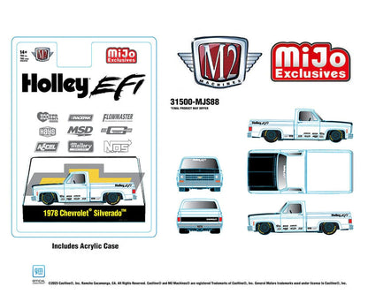 1978 Chevrolet Silverado Holley Custom – White – M2 Machines- MiJo Exclusives 31500-MJS88