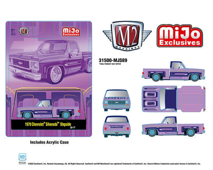 1978 Chevrolet Silverado Stepside Lowriders – Purple (M2 Machines-MiJo Exclusives) 31500-MJS89