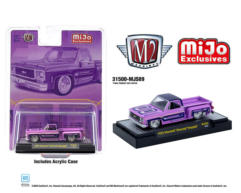 1978 Chevrolet Silverado Stepside Lowriders – Purple (M2 Machines-MiJo Exclusives) 31500-MJS89