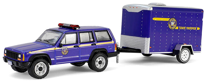 New York State Police - 2001 Jeep Cherokee with Small Cargo Trailer GL32315-B