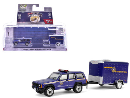 New York State Police - 2001 Jeep Cherokee with Small Cargo Trailer GL32315-B