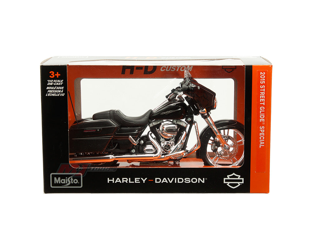 Maisto 1:12 2015 Harley-Davidson Street Glide Special – Black – 32328-maisto
