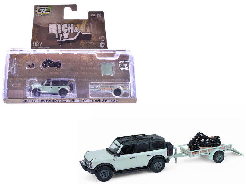 2021 Ford Bronco Badlands Cactus Gray Trailer GL32330-D