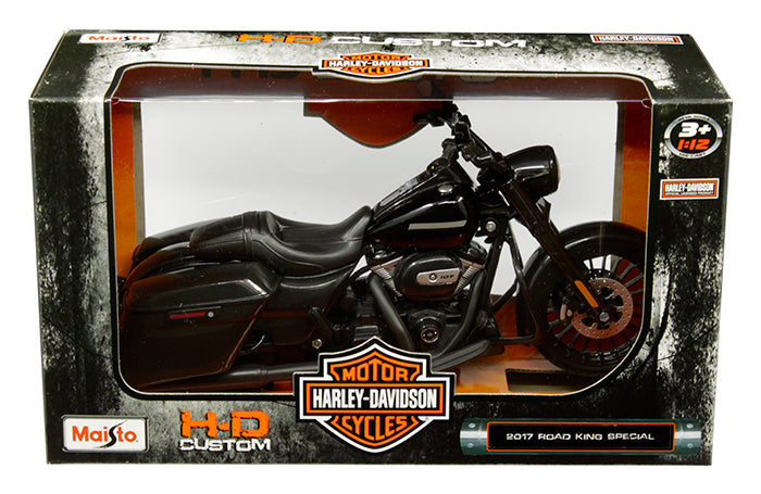 Maisto 1:12 2017 Harley-Davidson Road King Special – Noir – 32336-maisto