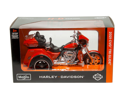 Maisto 1:12 2021 Harley-Davidson CVO Tri Glide – Orange – 32337-maisto