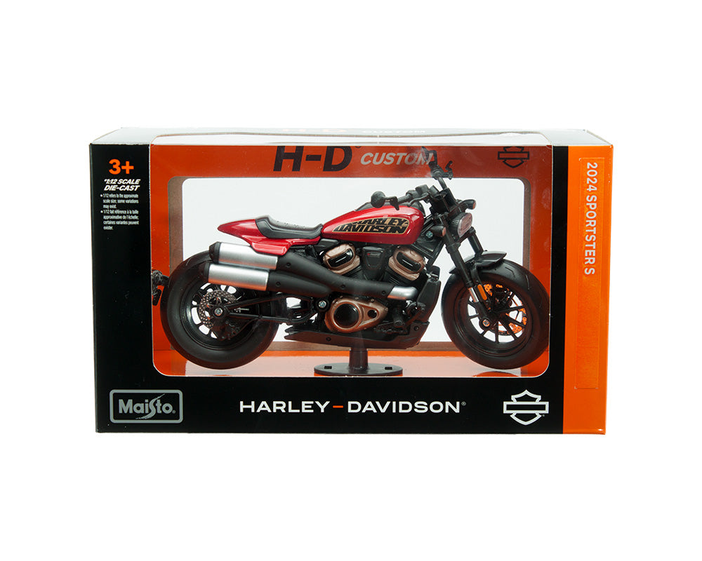 Maisto 1:12 2024 Harley-Davidson Sportster S – Rouge – 32346-maisto