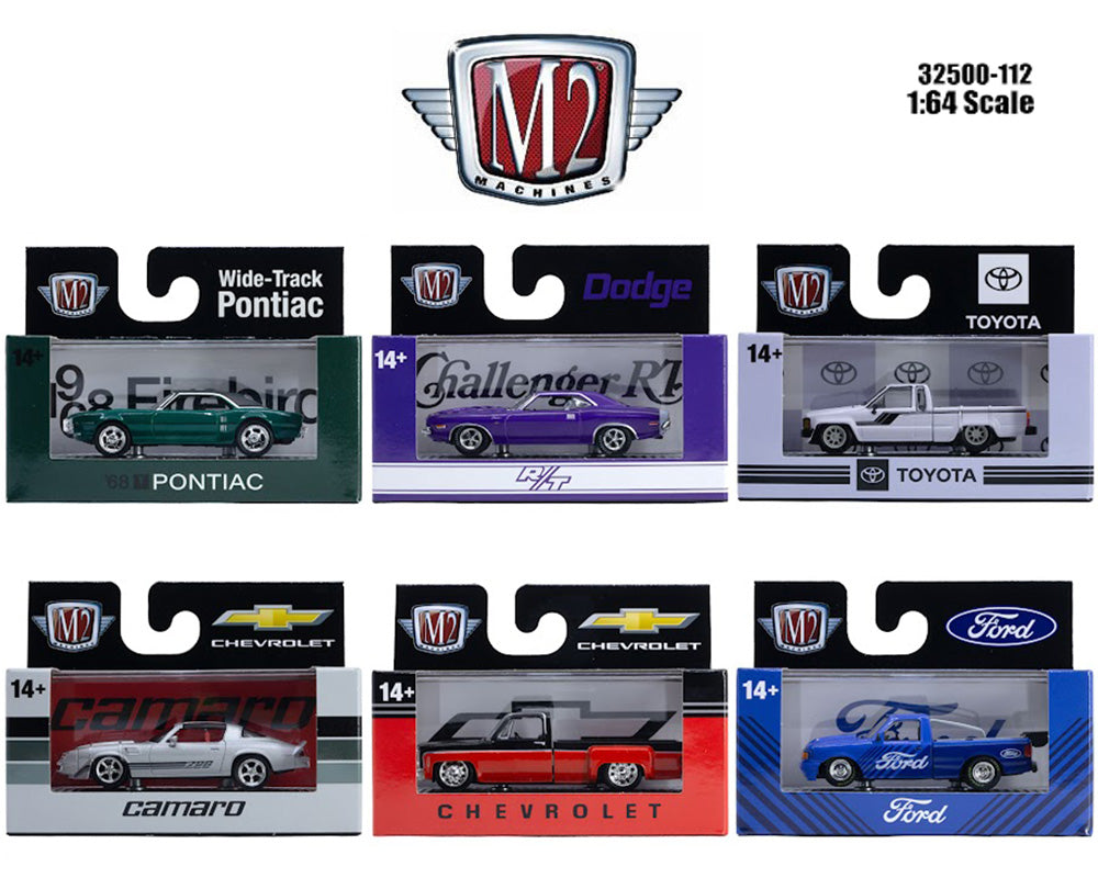 (PRE-ORDER 2027) M2 Machines 1:64 Auto-Thentics Release 112 Assortment – 32500-112