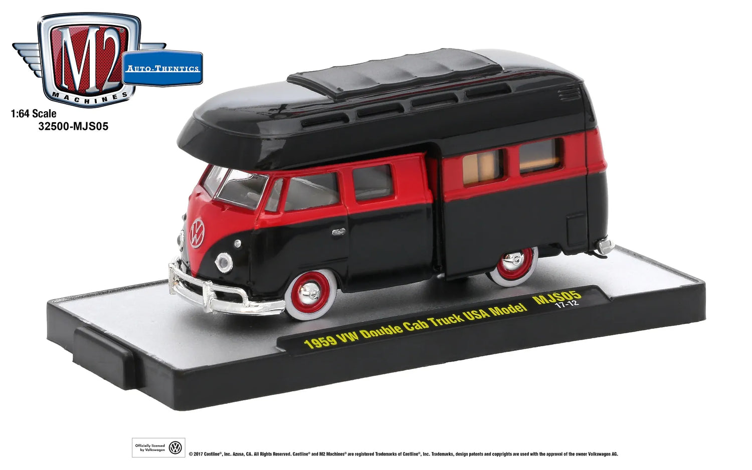 Red-Black-1959 VW Double Cab Truck Rad