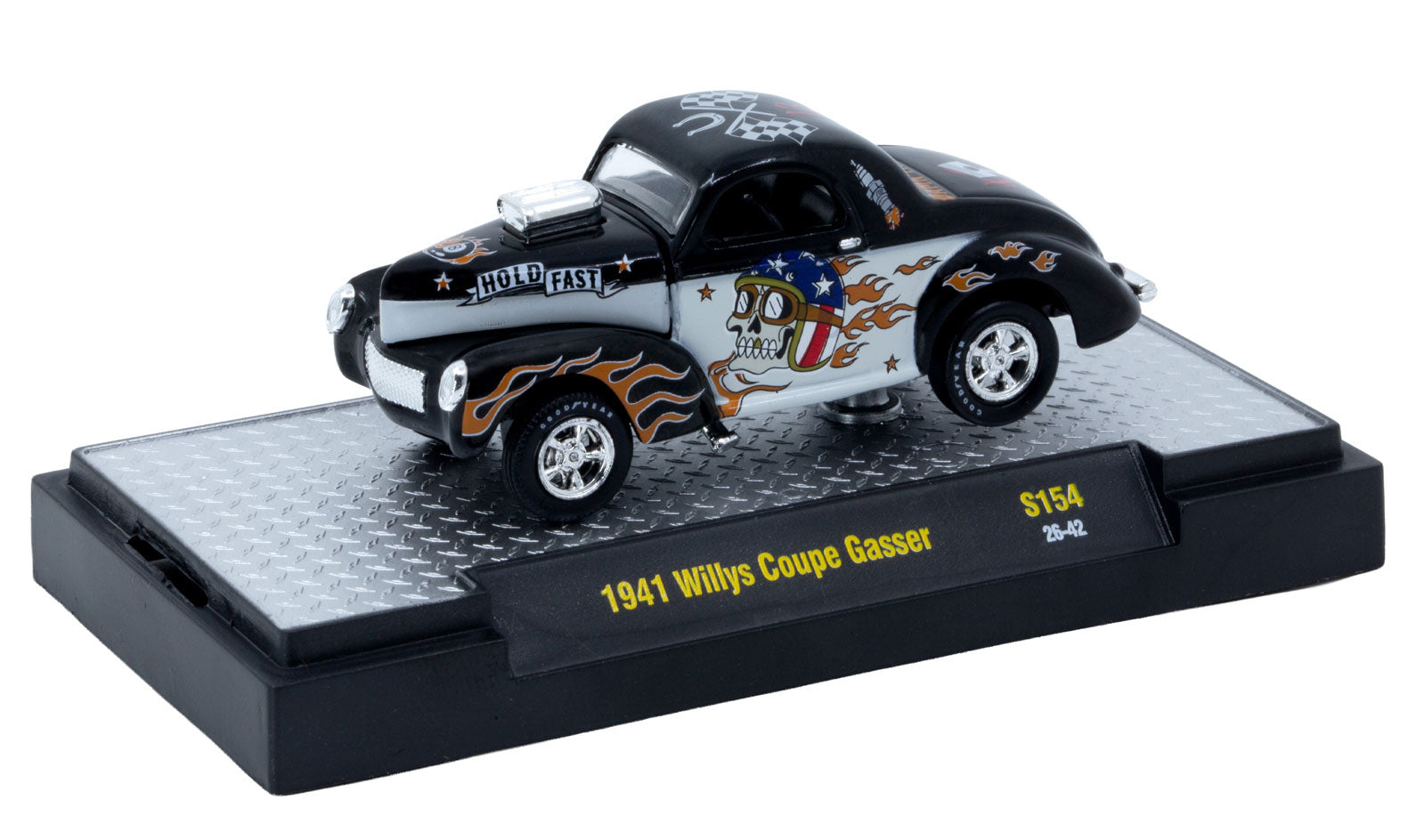 M2 Machines 1:64 1941 Willys Coupe Gasser – Auto-Thentics Release S154 – 32500-S154-A