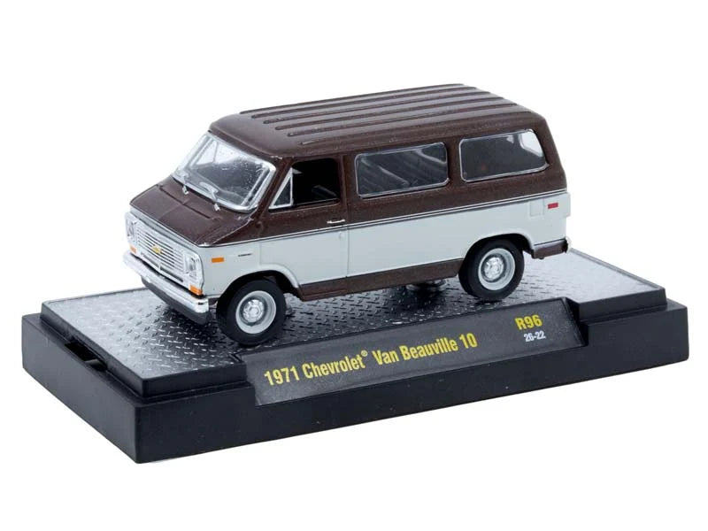 M2 Machines 1:64 1971 Chevrolet Van Beauville 10 – Detroit-Muscle Release 96 – 32600-96-C