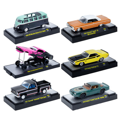 (PRE-ORDER 2026/2027) M2 Machines 1:64 Detroit-Muscle Release 99 – Set of 6 Vehicles – 32600-99